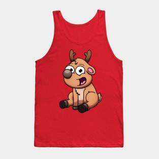 Cute Baby Reindeer Tank Top